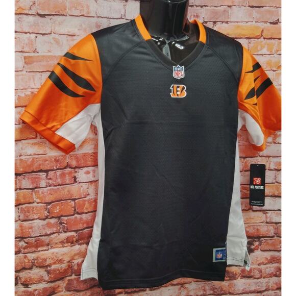 Cincinnati Bengals Jersey Womens Small Black NFL Pro Line Football Sports V Neck - Picture 3 of 7
